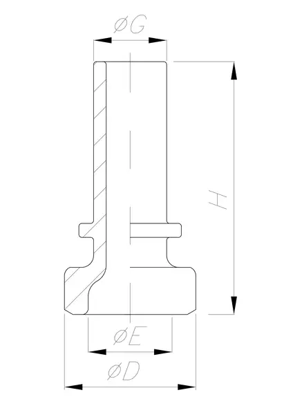Smooth Hose Shank for Welding